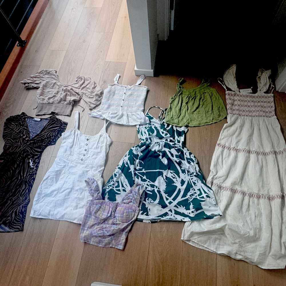 Bohemian dress and shirt bundle